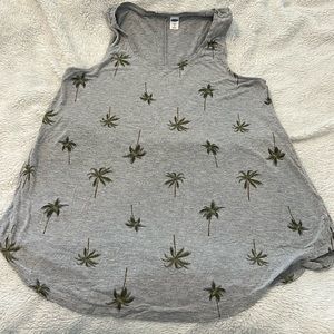 Old Navy Lux Palm Tree Tank - Small